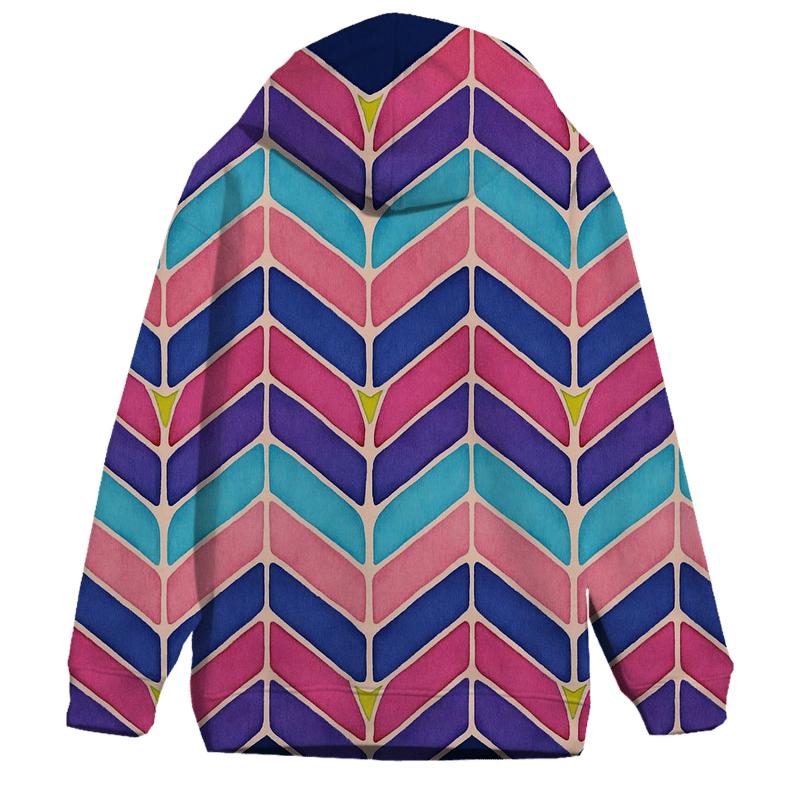 Galactic Itajime Chevron lightweight hoodies