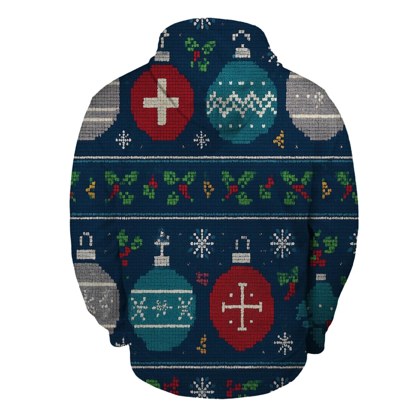 Ornament Patchwork Snowband Design graphic hoodies