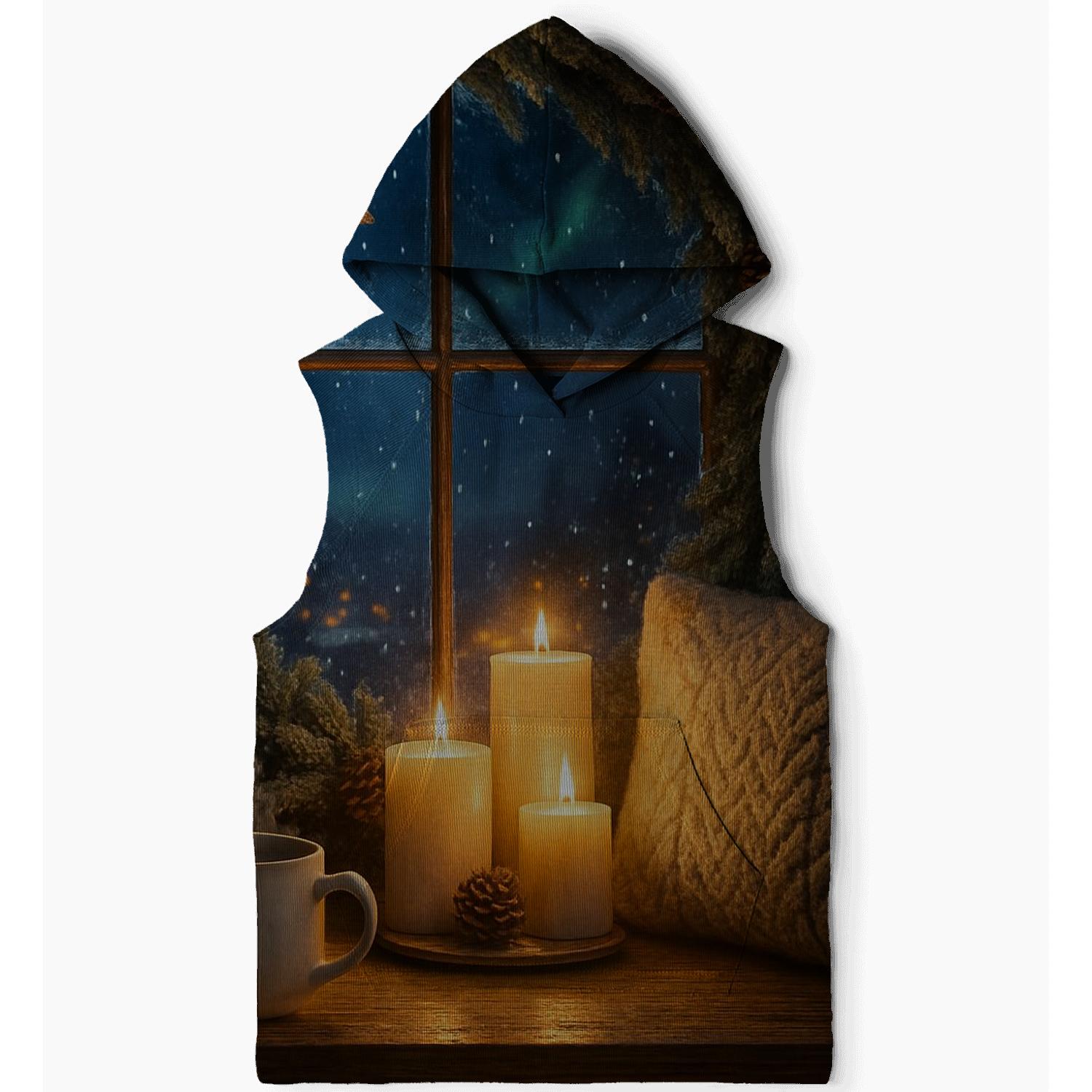 Wreath At The Stargazer Window embroidered hoodies