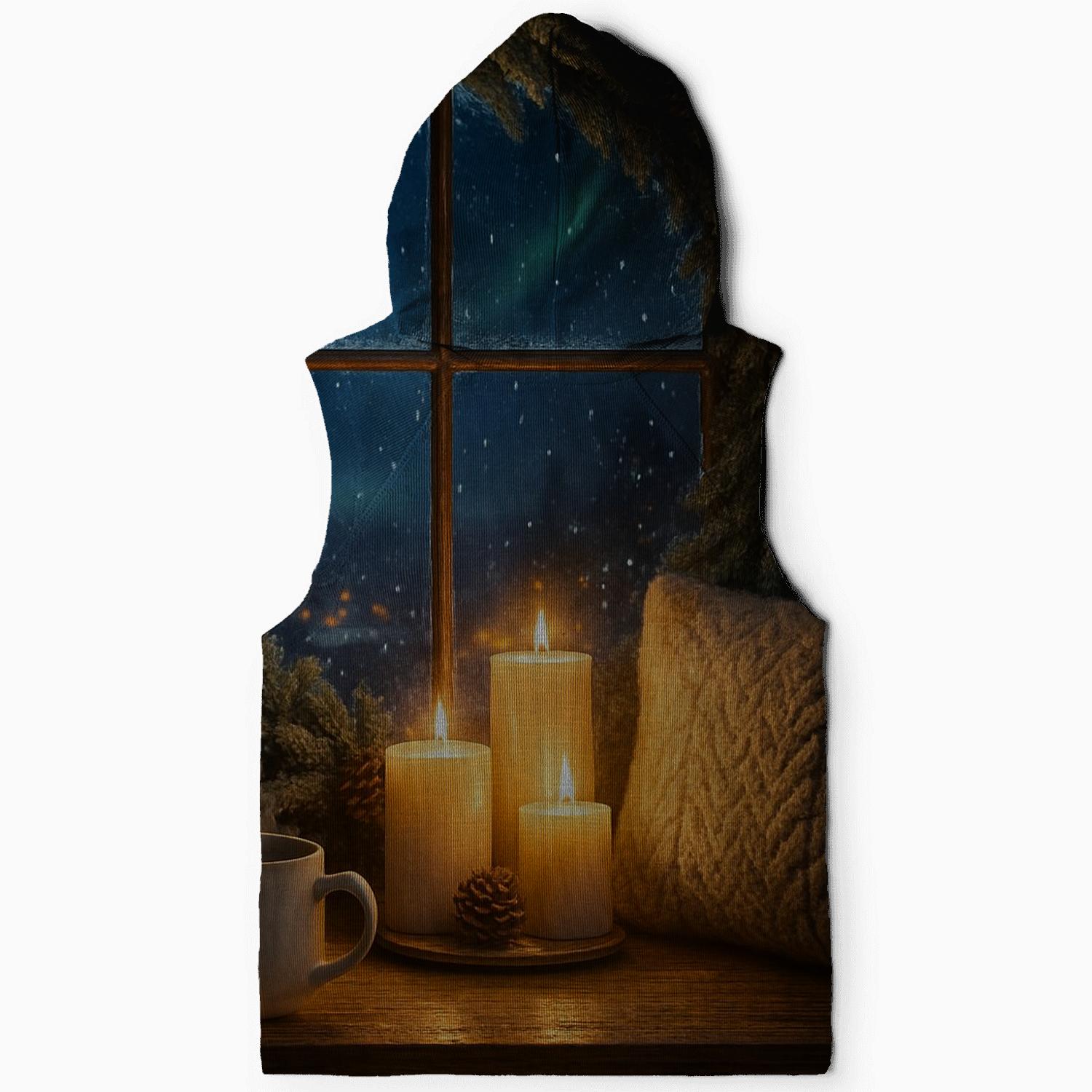 Wreath At The Stargazer Window embroidered hoodies