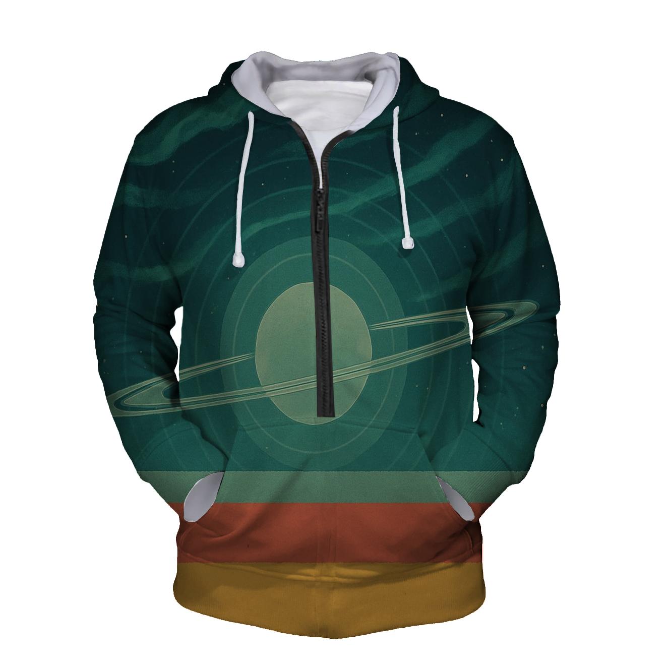 Auroral Ring Plane Tapestry pullover hoodies