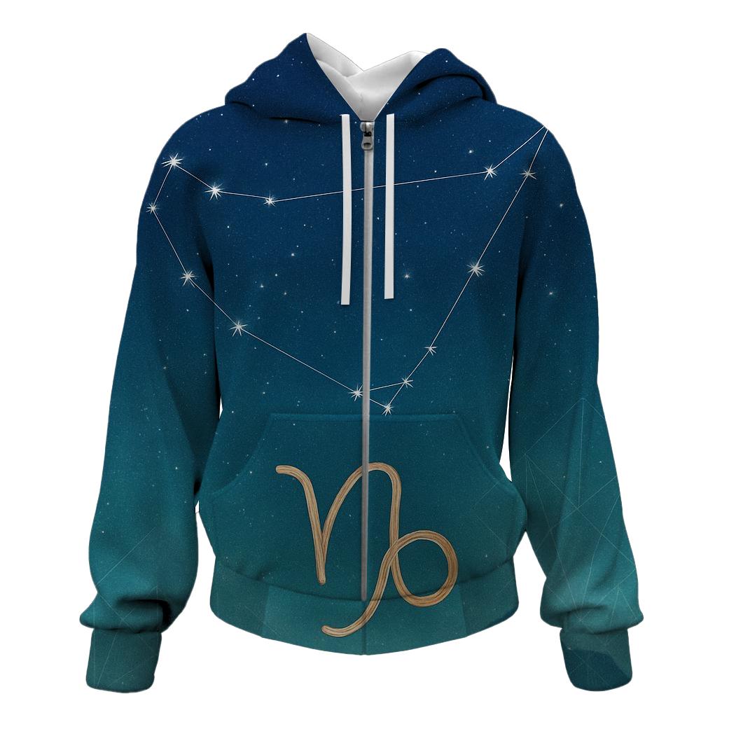 Capricornus Solstice Chart designer hoodies