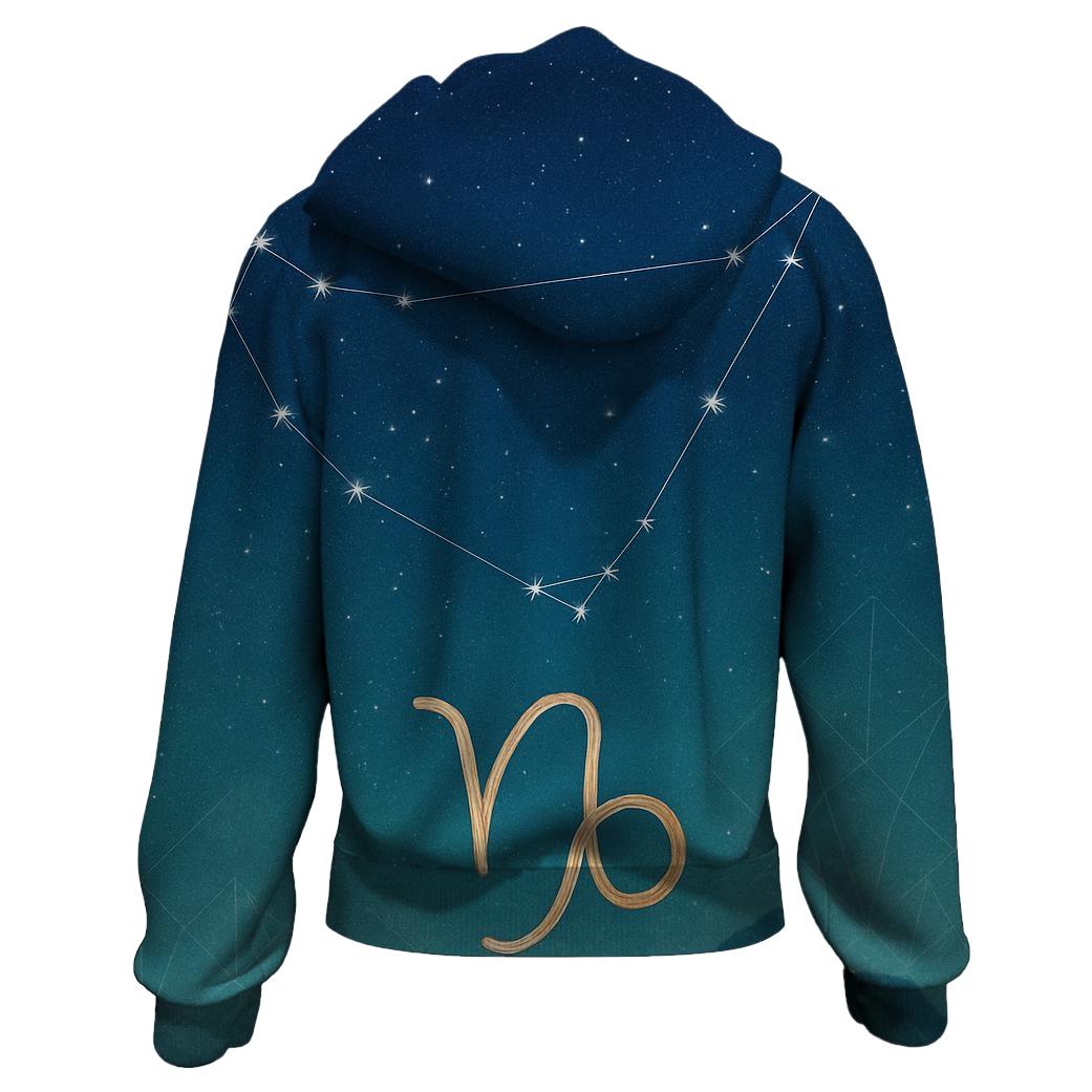 Capricornus Solstice Chart designer hoodies