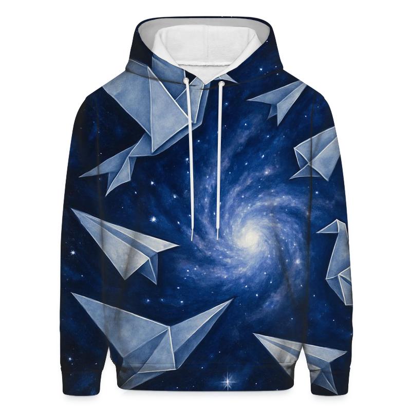 Celestial Origami Cosmos heavyweight hoodies