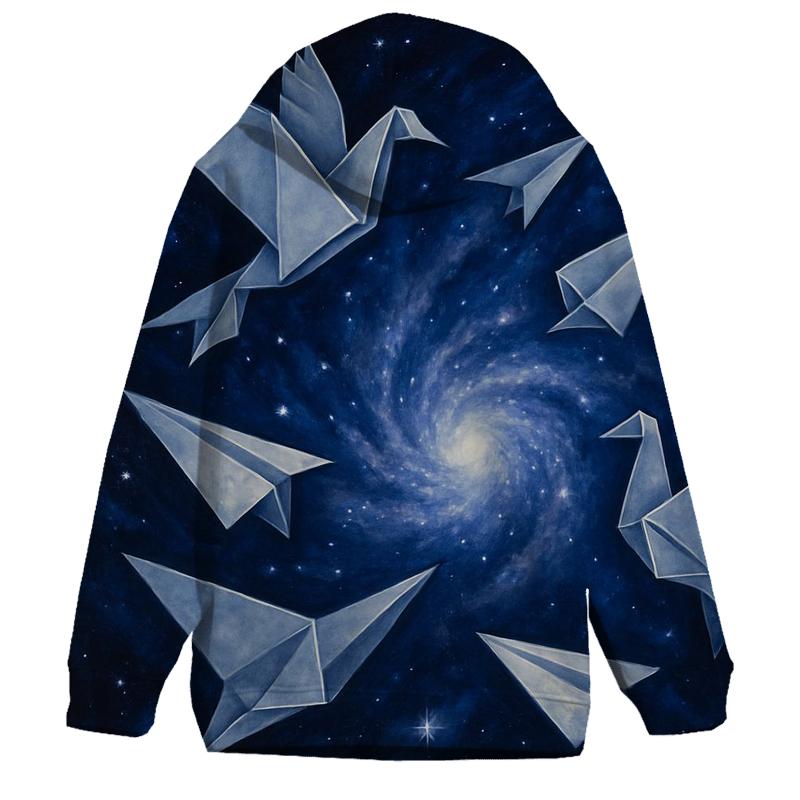 Celestial Origami Cosmos heavyweight hoodies