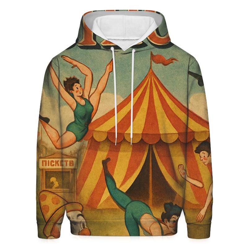 Vintage Circus Poster hoodies fashion