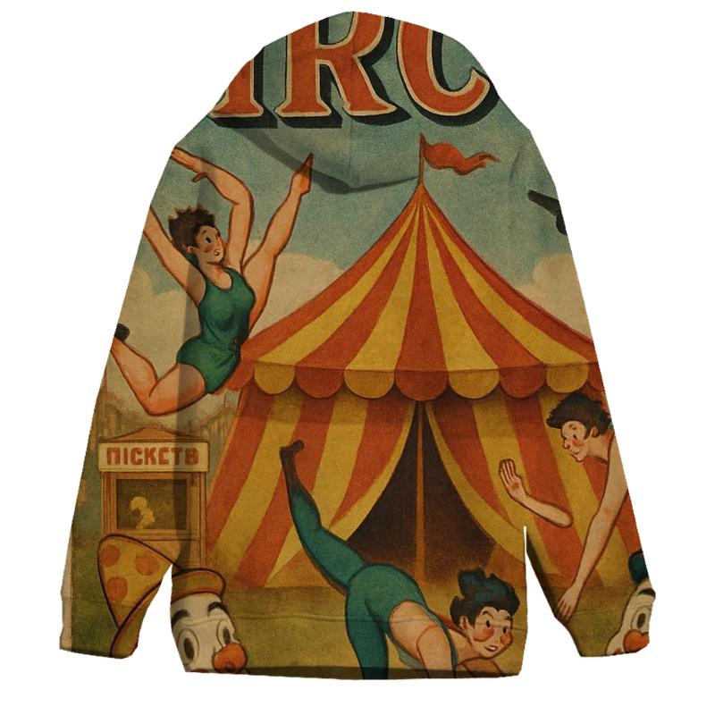 Vintage Circus Poster hoodies fashion