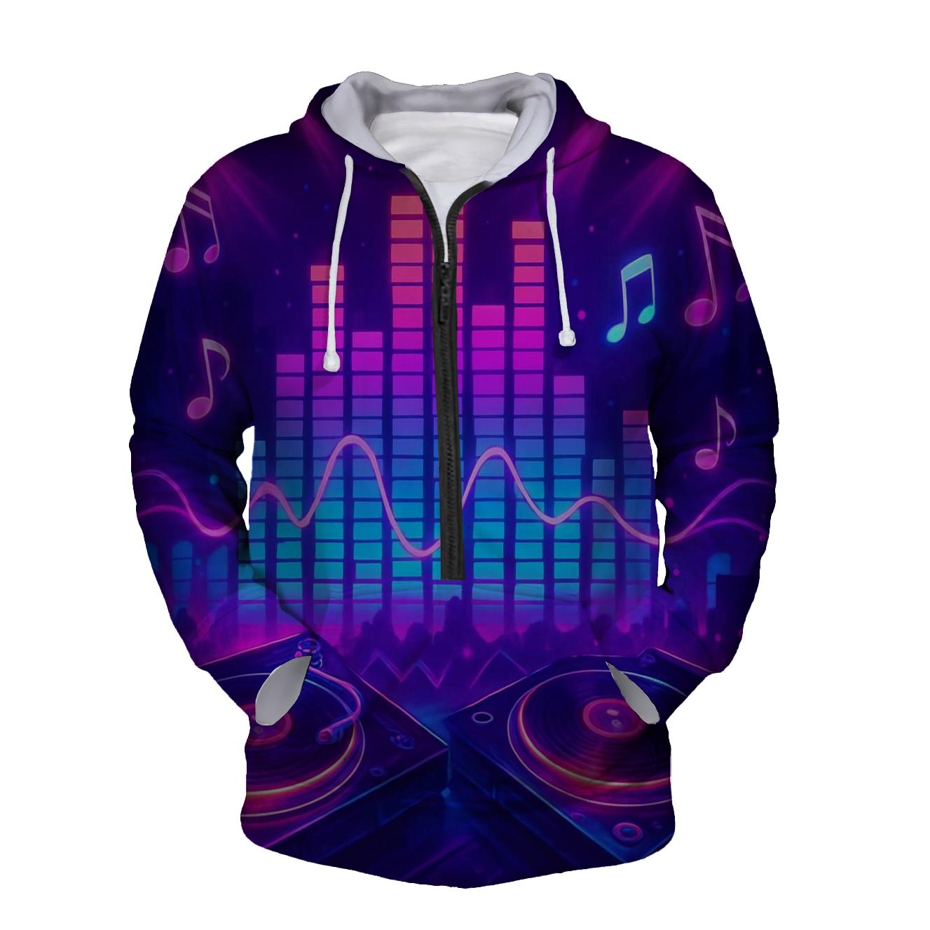 Retro Wave Soundstage zip-up hoodies
