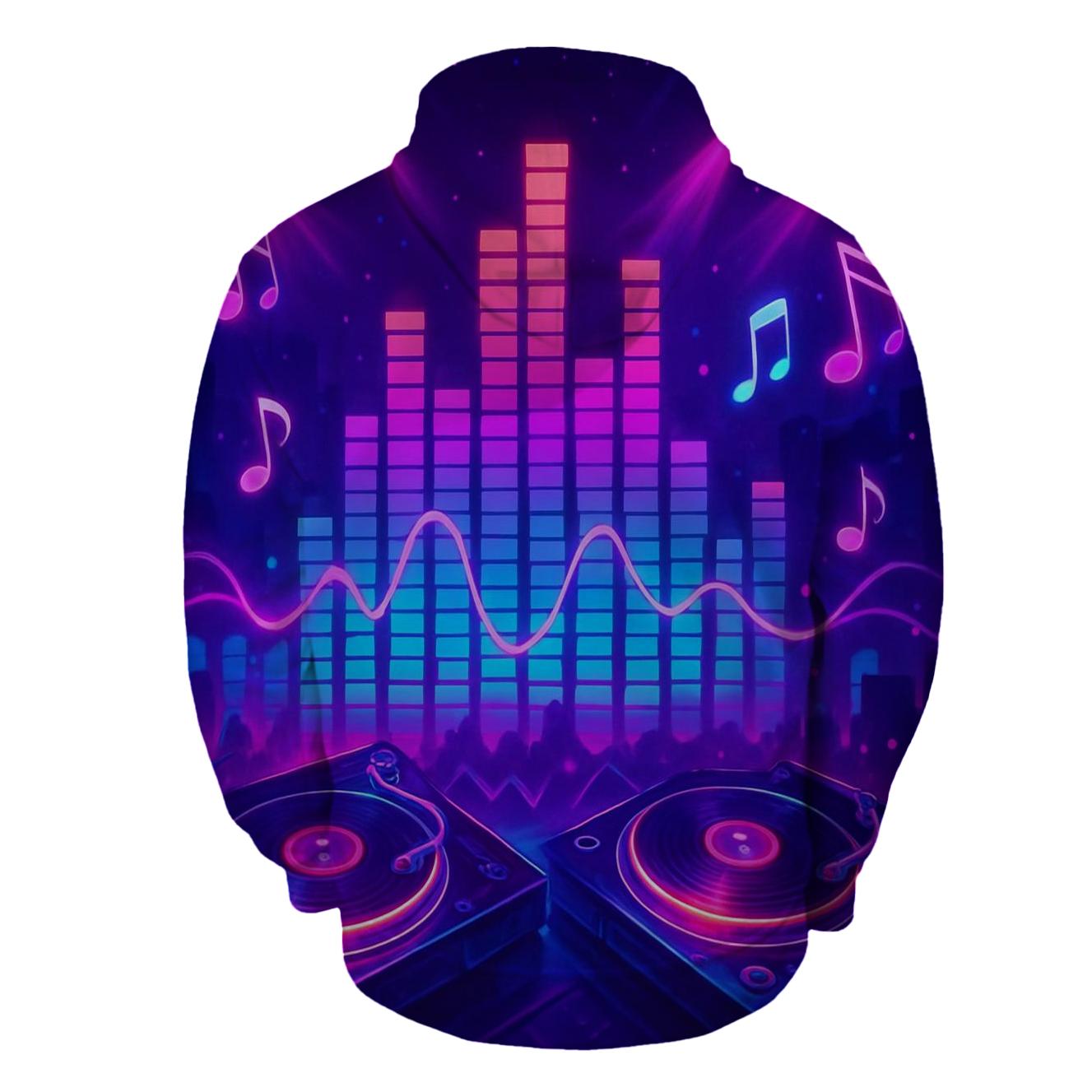 Retro Wave Soundstage zip-up hoodies