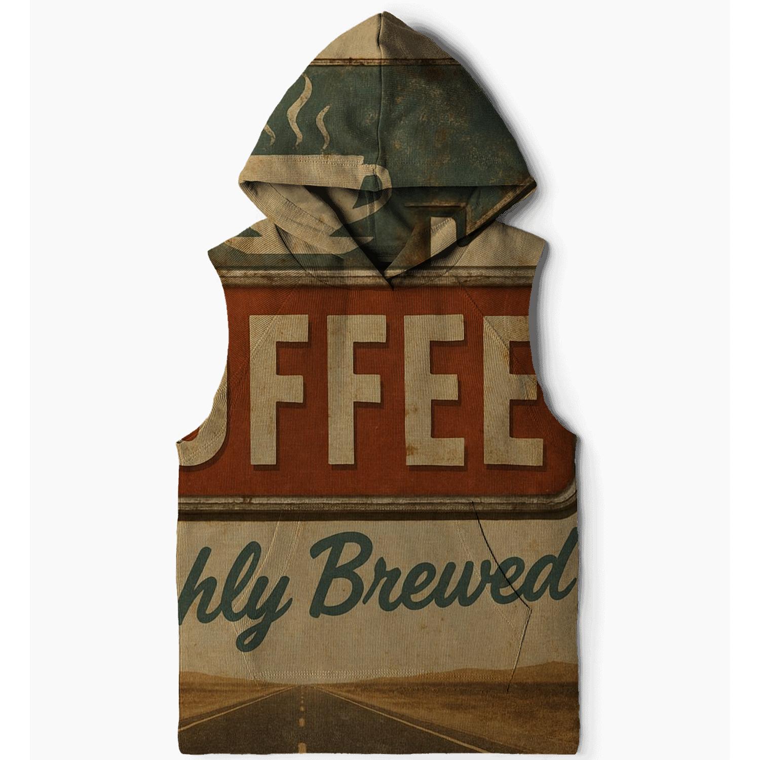 Sunfaded Roadside Diner Poster heavyweight hoodies