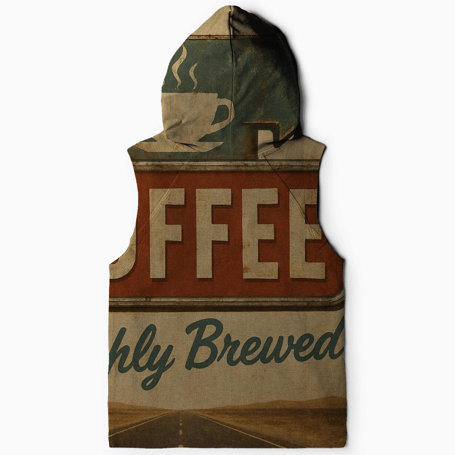 Sunfaded Roadside Diner Poster heavyweight hoodies