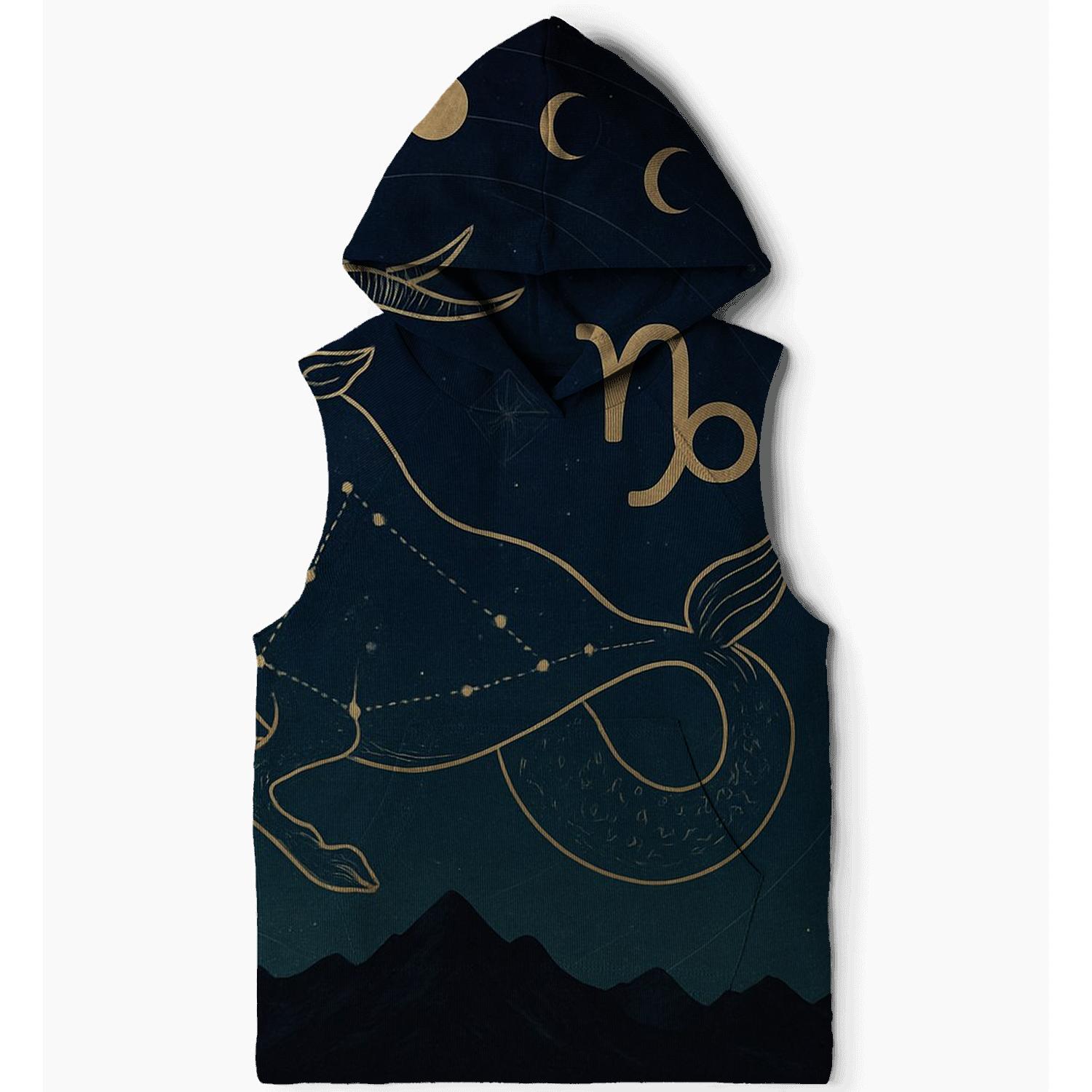 Capricorn Solstice Constellation Tapestry embroidered hoodies