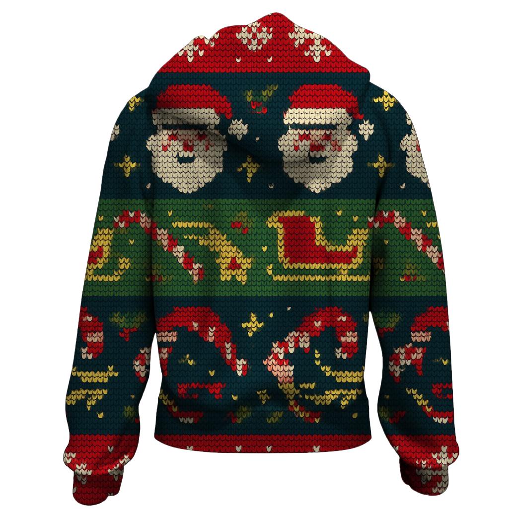 Cosmic Santa Sweater Design heavyweight hoodies