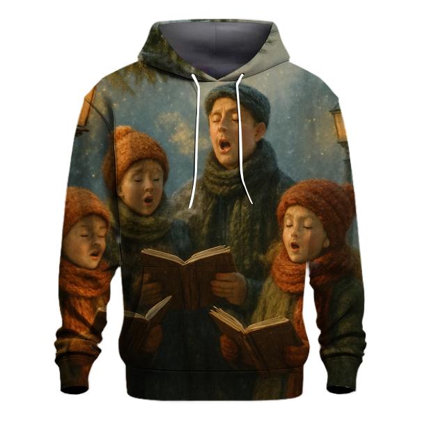Twilight Carolers Beneath Pine Boughs custom hoodies