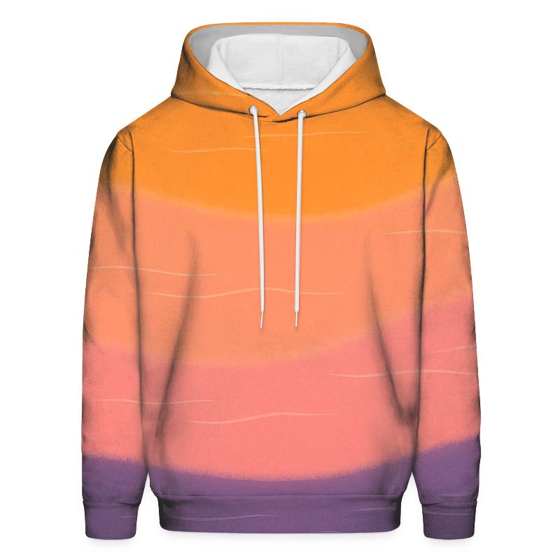Sunset Ripple custom hoodies