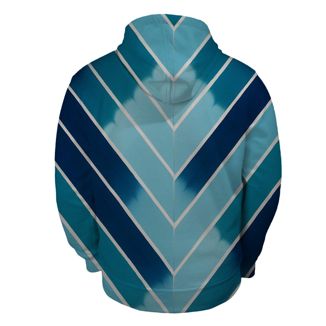 Indigo Arashi Diagonal hoodie styles