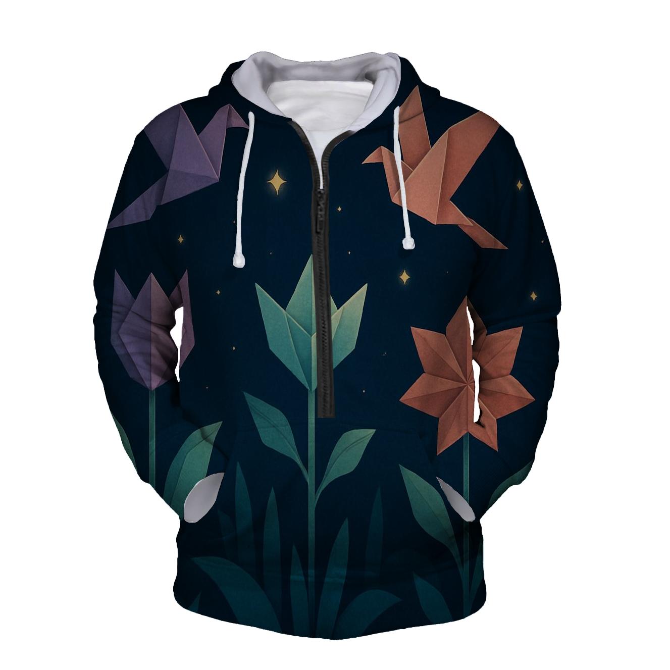 Celestial Origami Garden premium hoodies