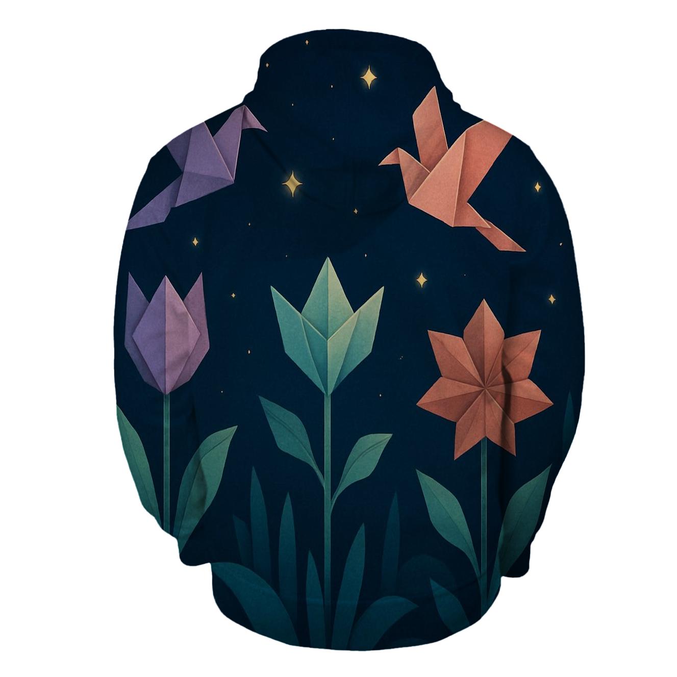 Celestial Origami Garden premium hoodies