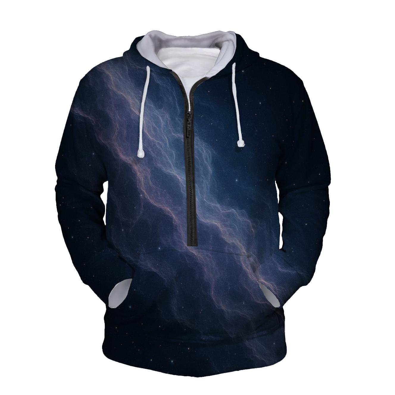 Nebula Filament Cascade hoodies fashion