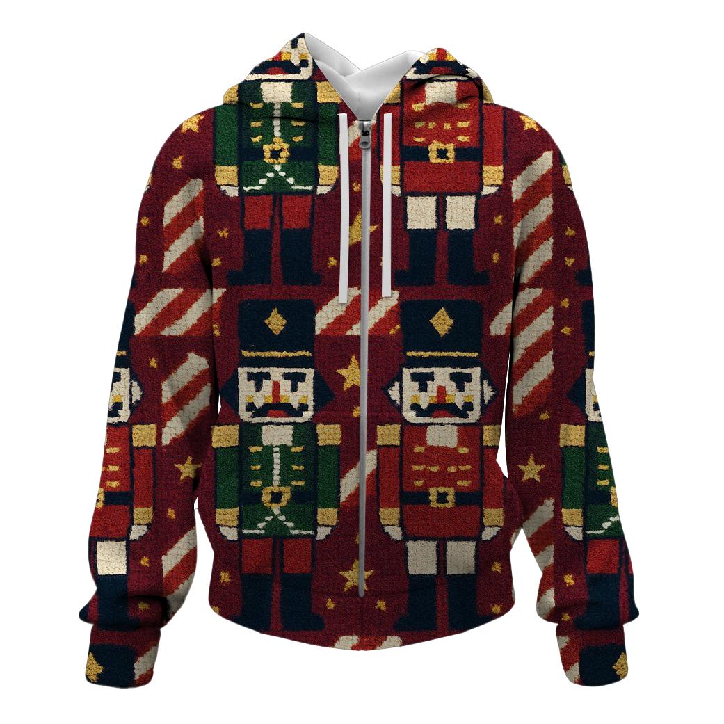 Nutcracker Candy Stripe Mosaic Design hoodie designs