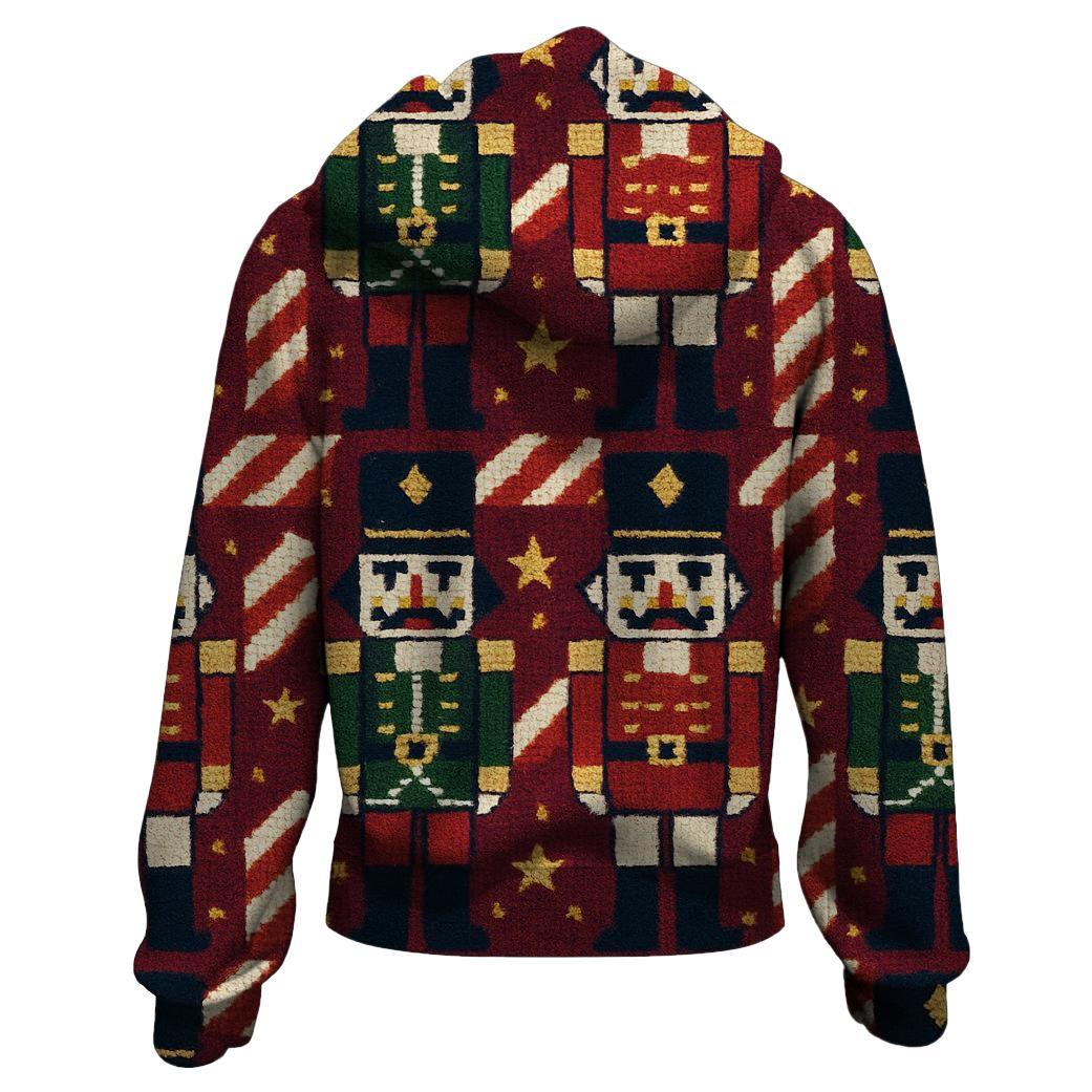 Nutcracker Candy Stripe Mosaic Design hoodie designs