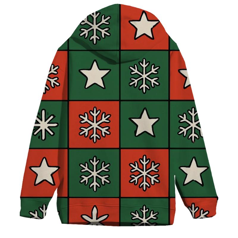 Northern Lights Checkerboard printed hoodies