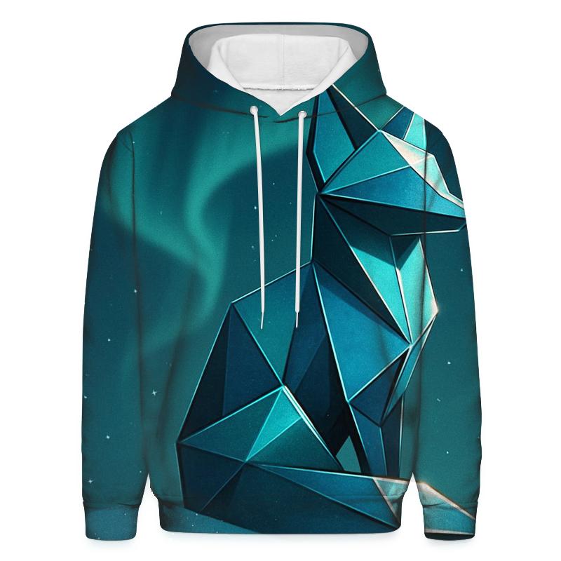 Aurora Origami Fox zip-up hoodies