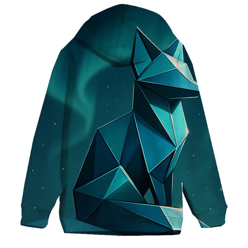 Aurora Origami Fox zip-up hoodies