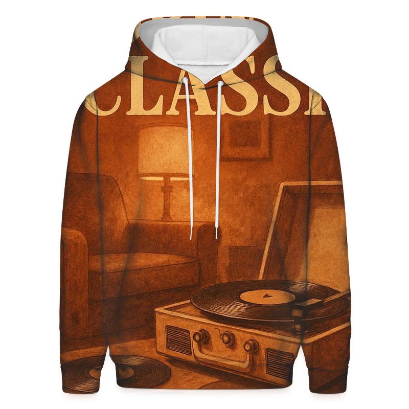 Vintage Vinyl Record Lounge Poster graphic hoodies