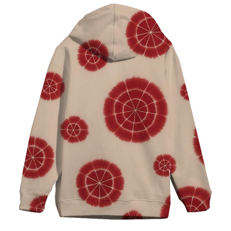 Crimson Kumo Web Cluster pullover hoodies