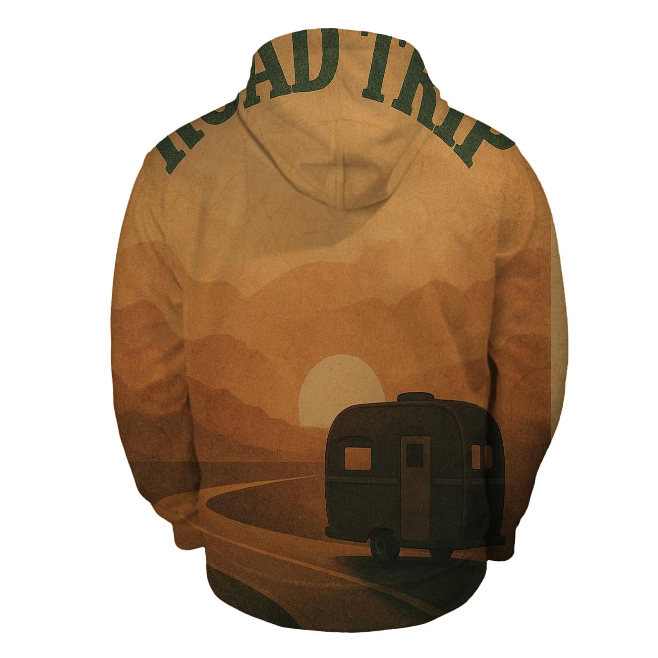 Sunset Highway Roadtrip Poster premium hoodies