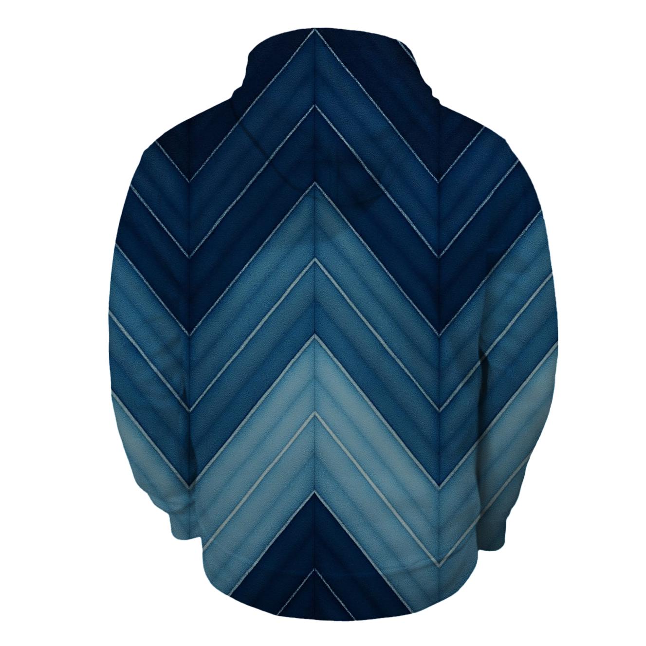Indigo Arashi Chevron hoodies fashion