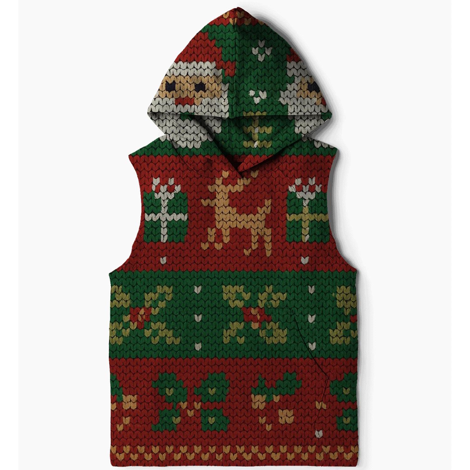 Santa Sweater Patchwork Design hoodie trends