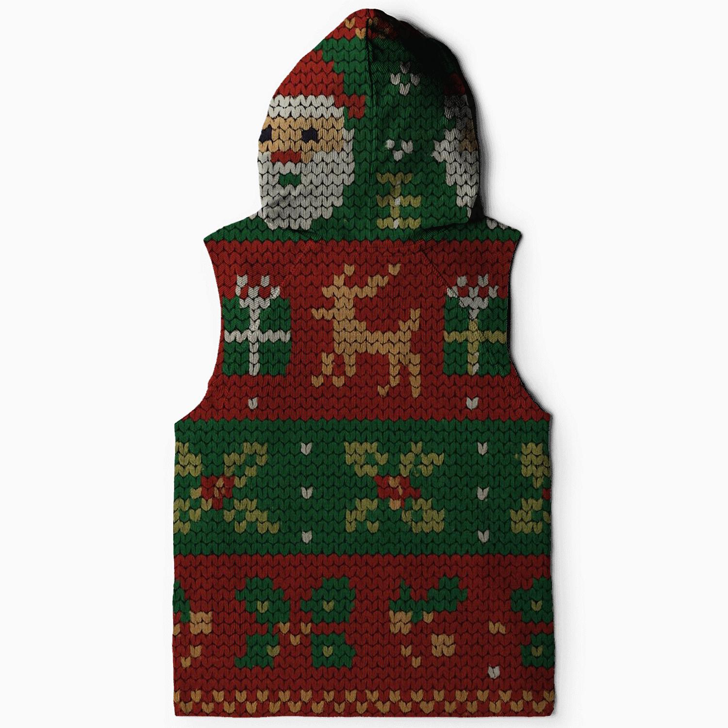 Santa Sweater Patchwork Design hoodie trends