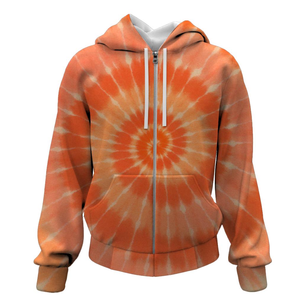 Sunburst Spiral Bloom heavyweight hoodies