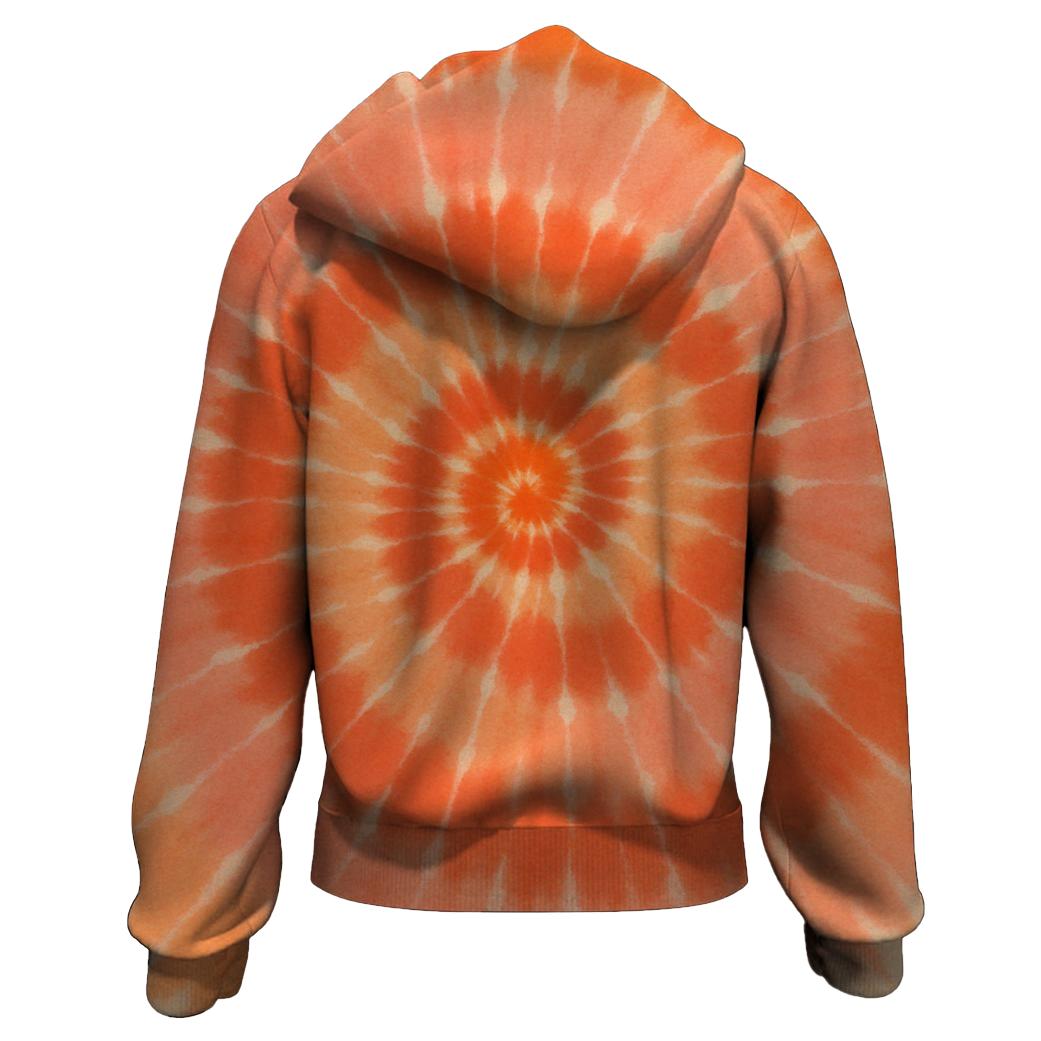 Sunburst Spiral Bloom heavyweight hoodies