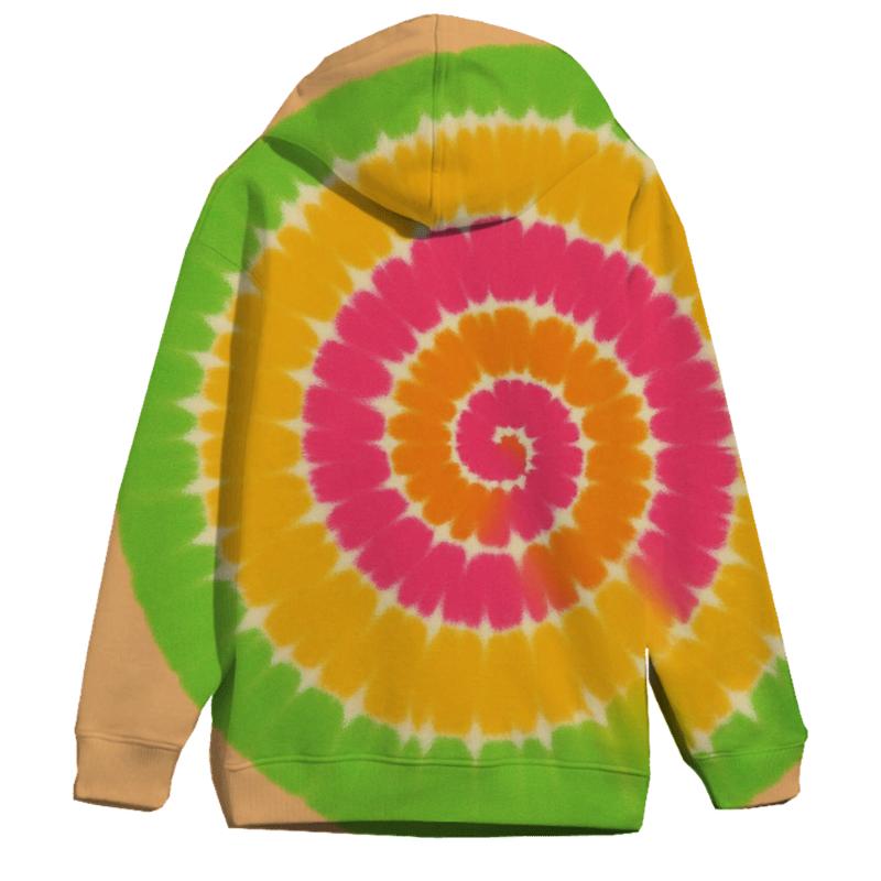Psychedelic Spiral Bloom heavyweight hoodies