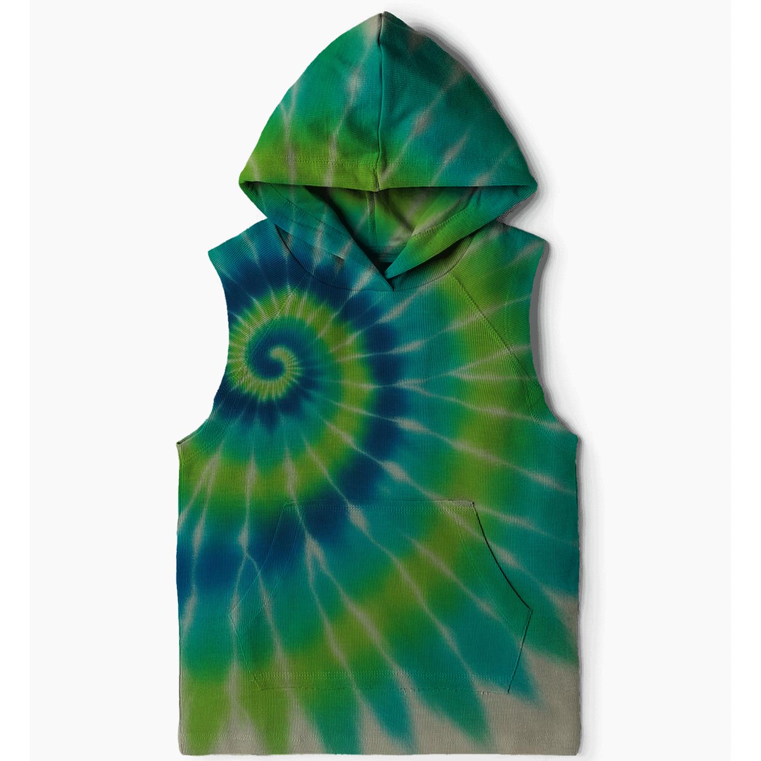 Kaleidoscope Spiral Burst embroidered hoodies