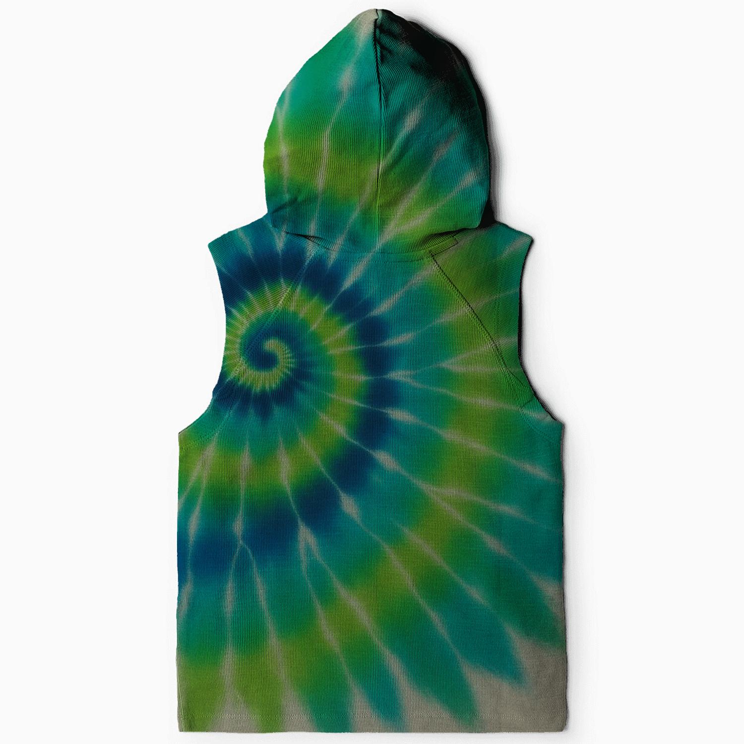 Kaleidoscope Spiral Burst embroidered hoodies