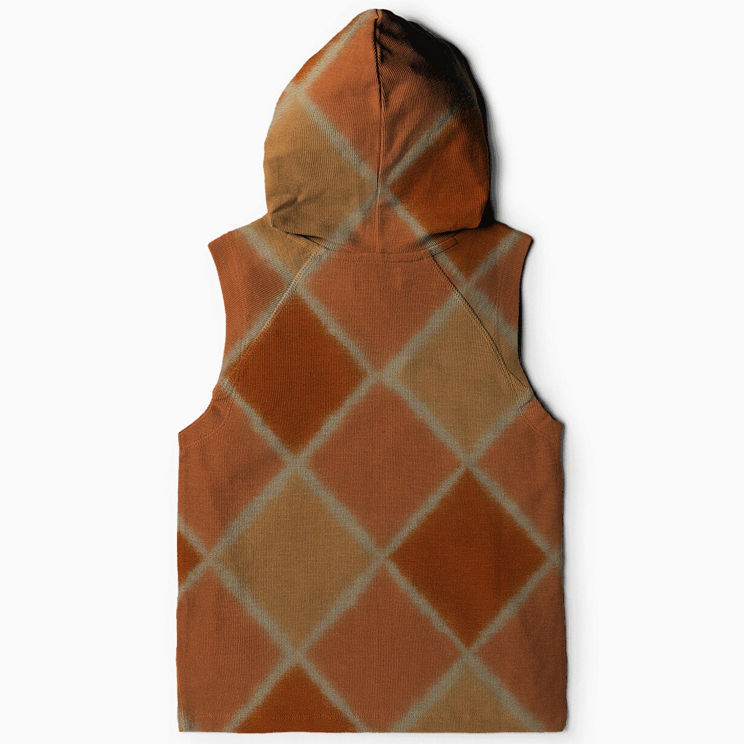 Sunset Itajime Diamond Grid heavyweight hoodies