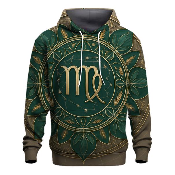 Celestial Virgo Earth Mandala graphic hoodies