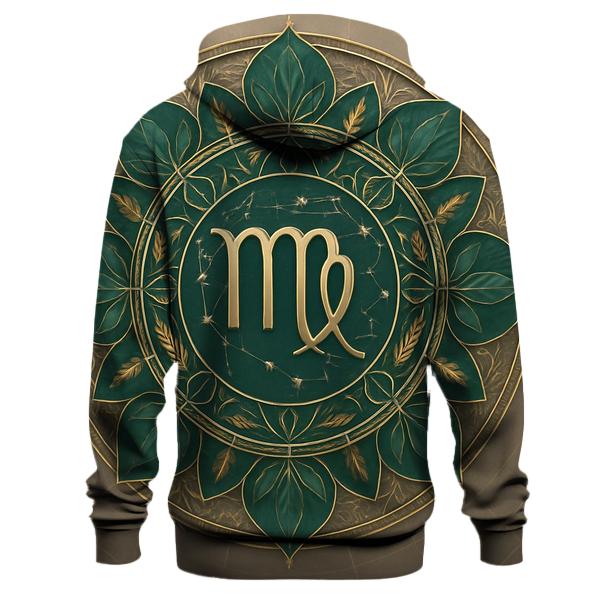 Celestial Virgo Earth Mandala graphic hoodies