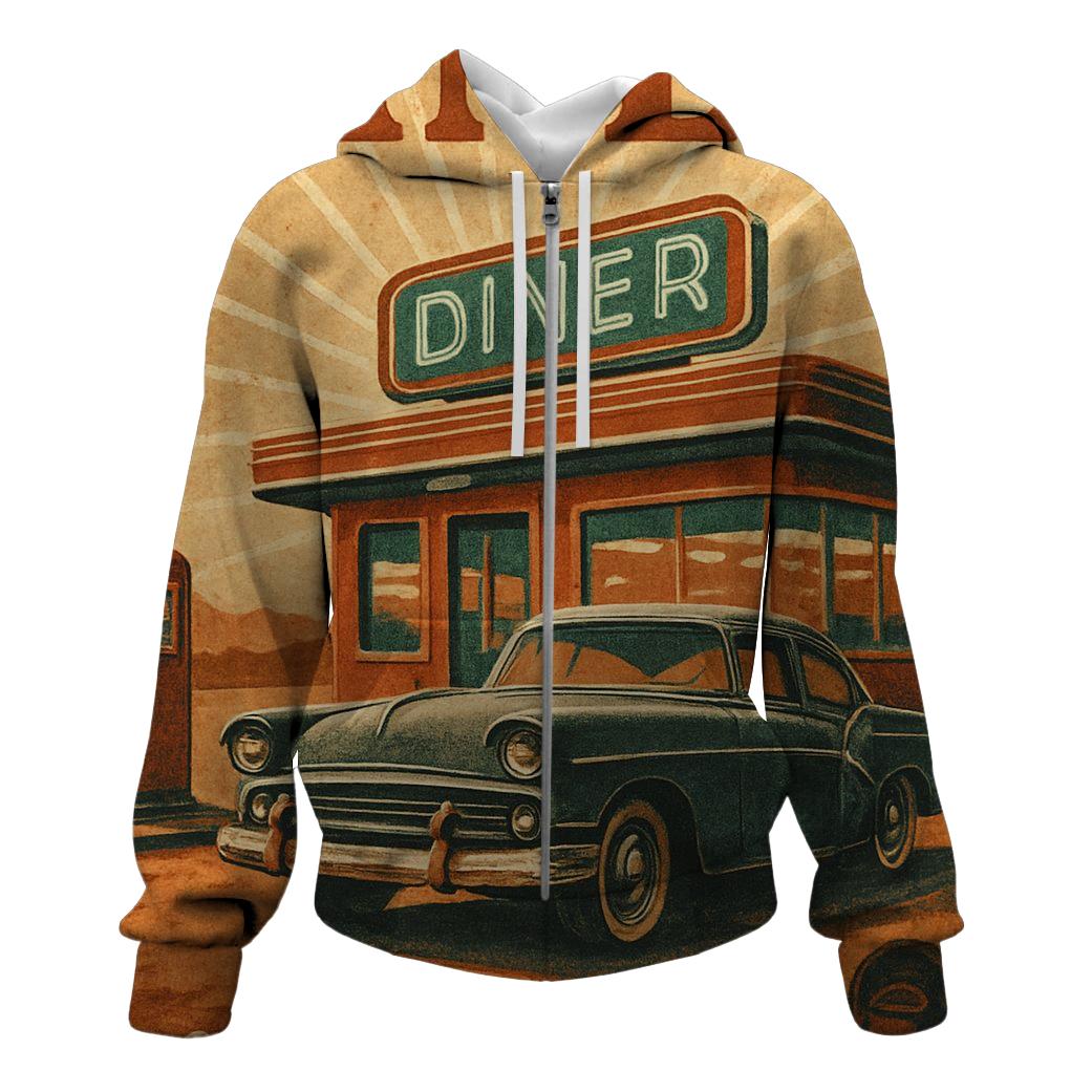 Solar Diner Roadside Poster pullover hoodies