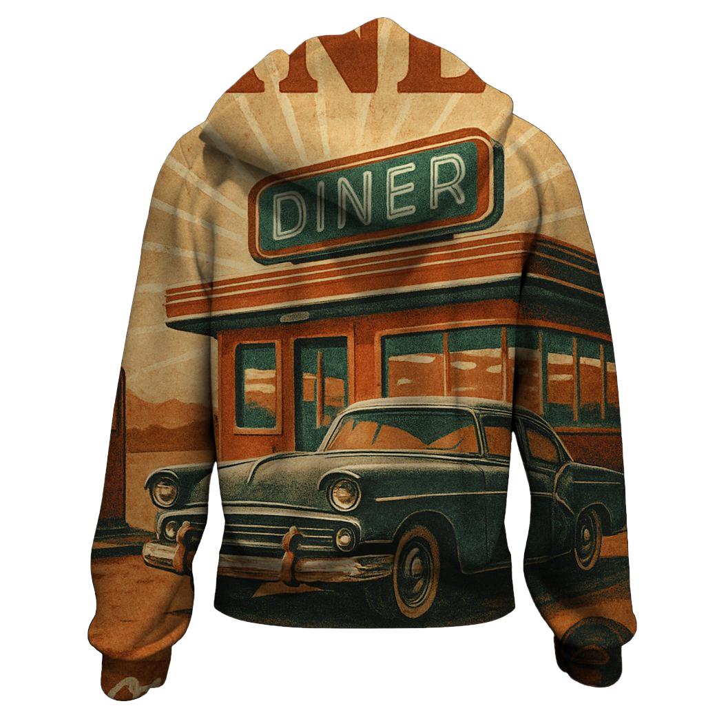 Solar Diner Roadside Poster pullover hoodies