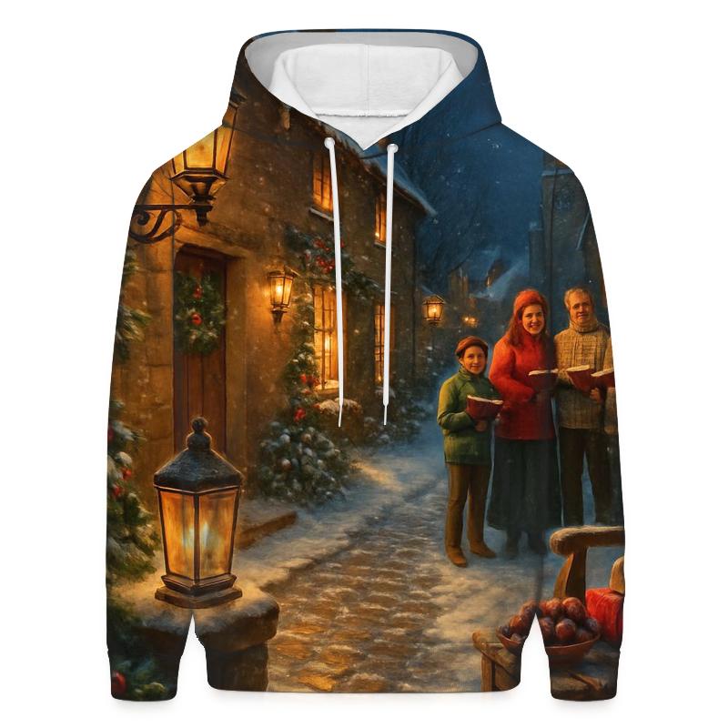 Midnight Carol Under Evergreens pullover hoodies