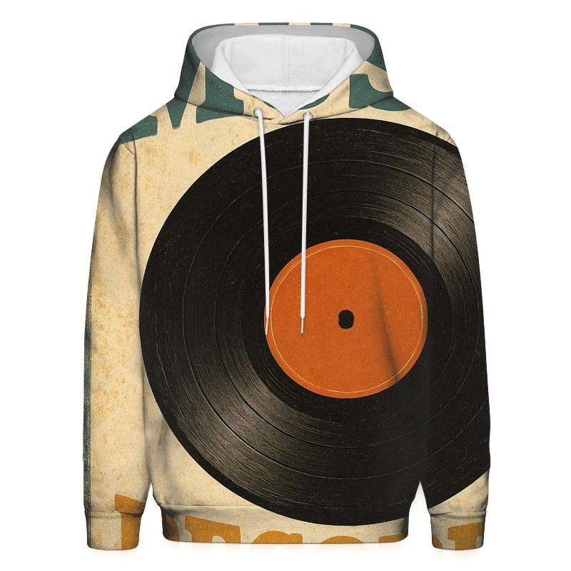 Vintage Vinyl Record Store Poster hoodie trends