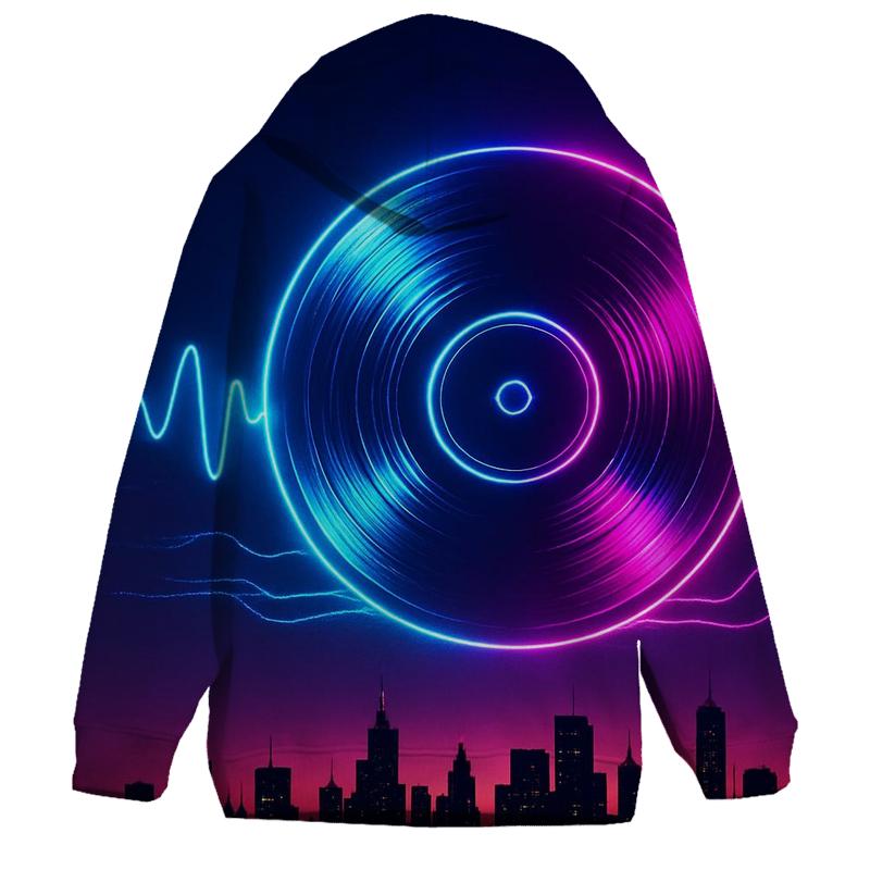 Neon Vinyl Horizon designer hoodies