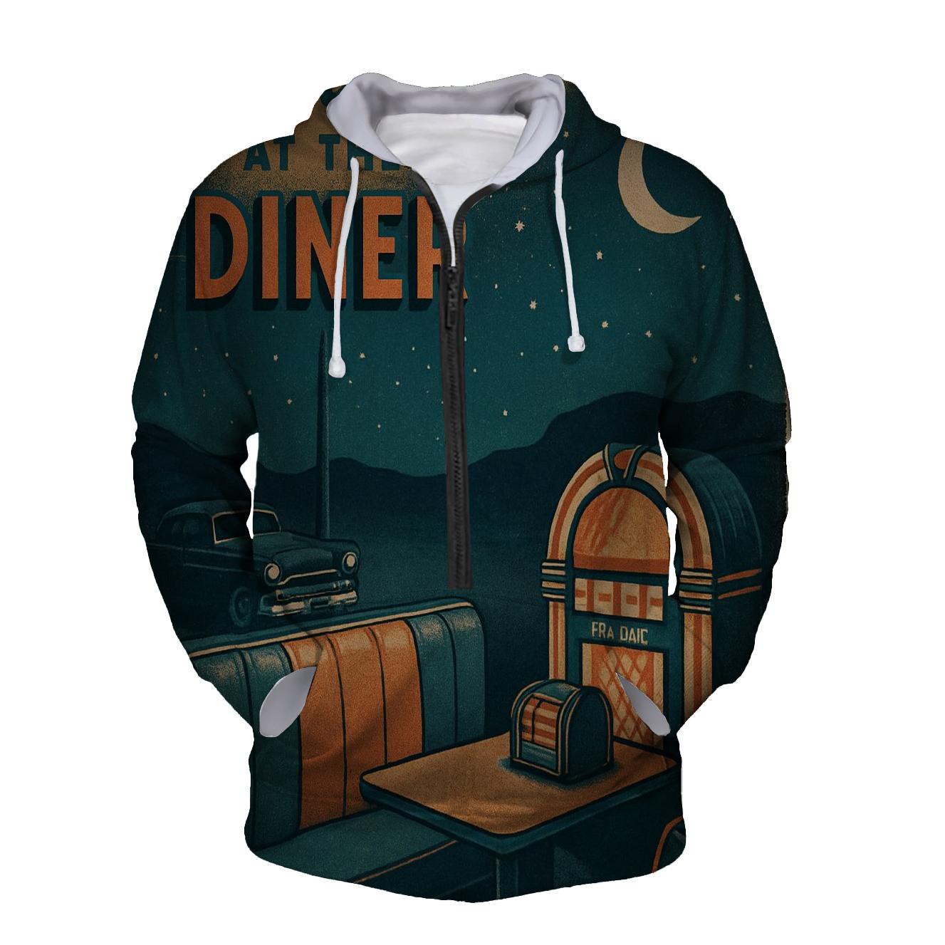 Vintage Astral Diner Poster hoodie designs