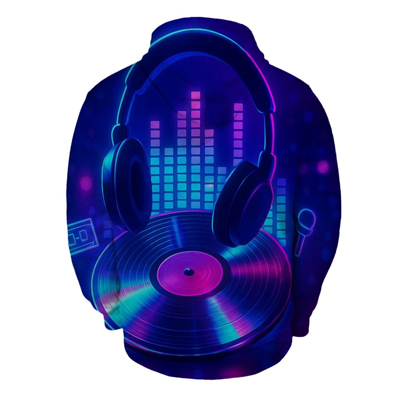 Neon Vinyl Pulse hoodie styles