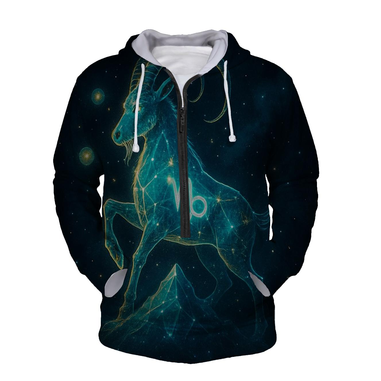 Luminous Capricorn Nebula lightweight hoodies